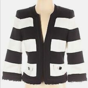 White House - black market tweed striped jacket